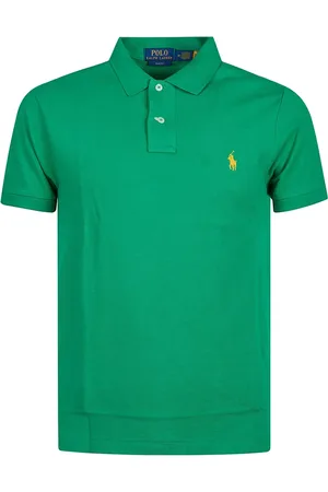 Ralph Lauren Top, Herre, Grøn, 2XL, Slim Polo Skjorte