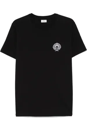 Etro Top, Herre, Sort, M, Bomuld, Crew Neck T-shirt