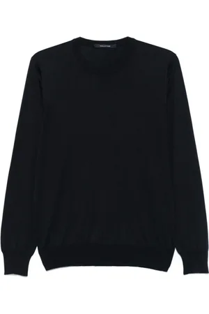 TAGLIATORE Strik, Herre, Blå, L, Bomuld, Sweaters