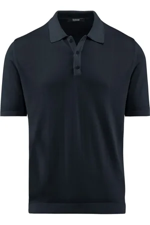 Bomboogie Top, Herre, Blå, L, Bomuld, Stockinette Stitch Polo Shirt