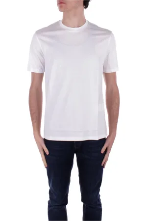 Emporio Armani Top, Herre, Hvid, 2XL, Bomuld, Logo Front T-Shirt