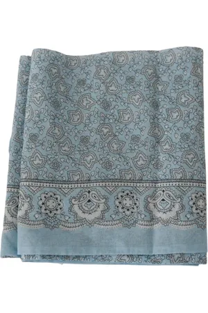 ERMANNO SCERVINO Tilbehør, Herre, Blå, ONE SIZE, Silke Bandana Wrap Sjal Tørklæde