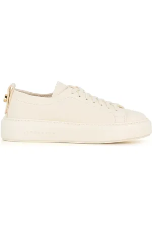 HENDERSON BARACCO Sko, Dame, Hvid, 36 1/3 EU, Læder, Hvide Læder Sneakers Rund Tå