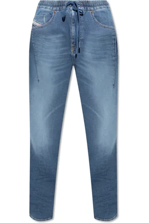 Diesel Jeans, Dame, Blå, W25, Bomuld, 2041 D-Fayza Joggjeans