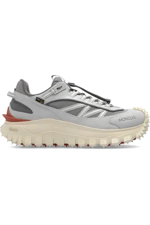 Moncler Sko, Herre, Grå, 43 EU, Læder, Trailgrip Sportssko
