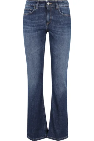 Dondup Jeans, Dame, Blå, W29, Bomuld, Blå Skinny Jeans med Lav Talje