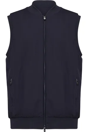 FEDELI Jakke, Herre, Blå, XL, Nylon, Ærmeløs Nylon Zip Jakke