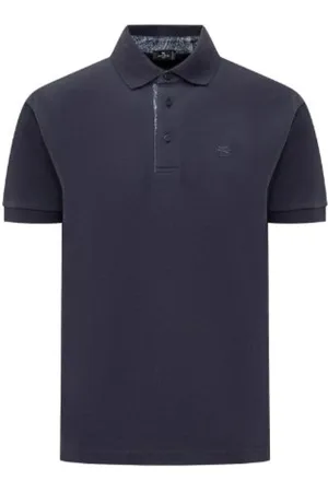 Etro Top, Herre, Blå, 2XL, Bomuld, Navy Pegasus Polo Shirt