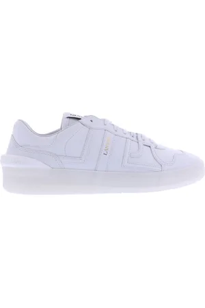Lanvin Sko, Dame, Hvid, 44 EU, Læder, Clay Low Top Sneakers