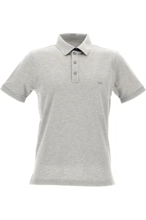 FAY Top, Herre, Grå, M, Klassisk poloshirt
