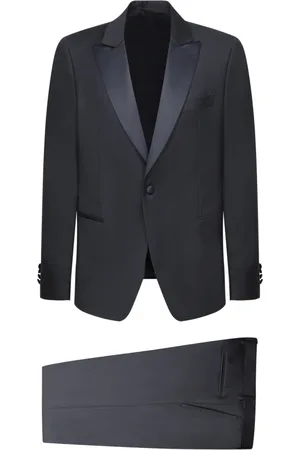 LARDINI Jakkesæt, Herre, Blå, S, Uld, Blå Smoking Suit