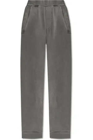 Dsquared2 Bukser, Dame, Grå, XS, Bomuld, Sweatpants med brede ben