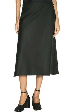 Marni Nederdel, Dame, Sort, S, Technical Twill Midi Skirt
