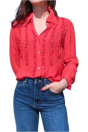 Masons Bluser & Skjorter, Dame, , XS, Nicole Rynket Viscose Skjorte