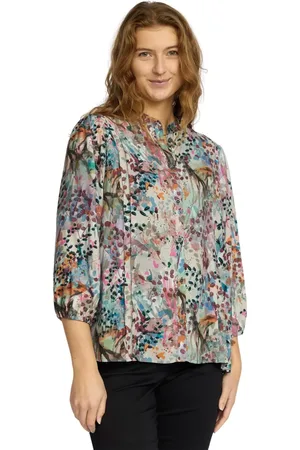 2-Biz Bluser & Skjorter, Dame, Flerfarvet, L, Farverig Andola.Es25 Skjorte Bluse