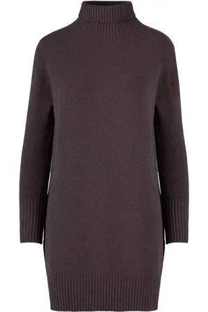 Bomboogie Kjole, Dame, Brun, S, Seamless High Neck Short Dress