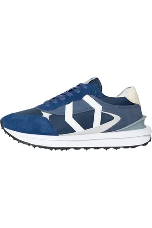 Mikakus Sko, Herre, Blå, 40 EU, Uld, Blå Glas Sneakers