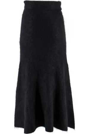ERMANNO SCERVINO Nederdel, Dame, Sort, XS, Flared Strikket Nederdel