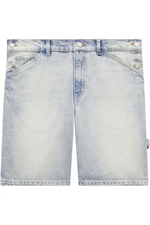 Courrèges Shorts, Herre, Blå, L, Denim, Sailor Denim Shorts