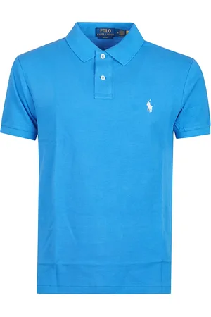 Ralph Lauren Top, Herre, Blå, S, Slim Fit Polo Skjorte