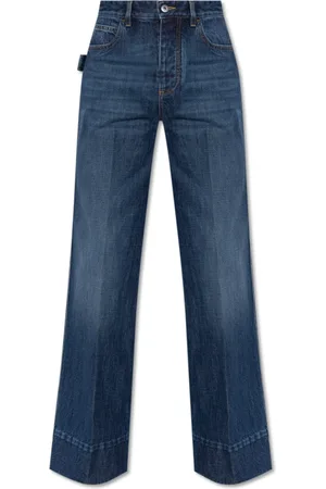 Bottega Veneta Jeans, Dame, Blå, 3XS, Denim, Wide Leg Denim Jeans