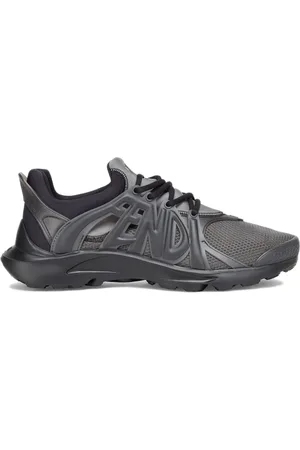 Fendi Sko, Herre, Sort, 42 EU, Polyester, Tag Sneakers