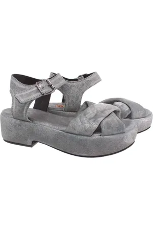 Moma Sko, Dame, Grå, 36 EU, Suede, Grå Suede Sandaler