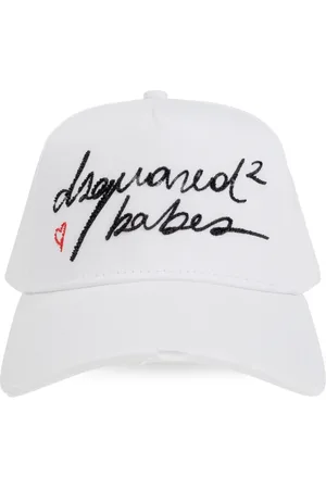 Dsquared2 Tilbehør, Dame, Hvid, ONE SIZE, Bomuld, Technicolor Baseball Cap