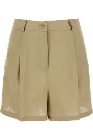 SEMICOUTURE Shorts, Dame, , XL, Linned, Linned Shorts med Bæltestropper