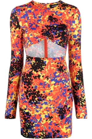 Dsquared2 Kjole, Dame, Rød, XS, Cut-Out Mini Kjole
