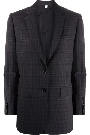 Burberry Jakke, Dame, Grå, 3XS, Uld, Sport Jakke