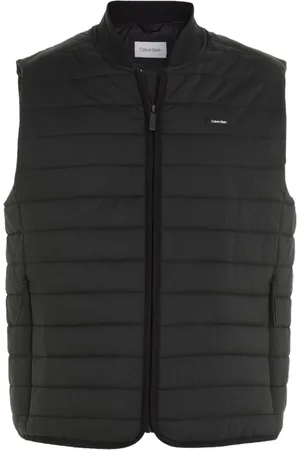 Calvin Klein Jakke, Herre, Sort, L, Uld, Quilted Packable Puffer Vest