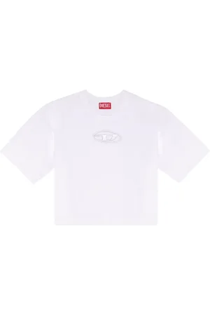 Diesel Top, Dame, Hvid, XS, Bomuld, T-Rowy-OD 100 T-Shirt