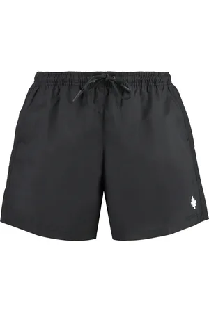 MARCELO BURLON Badetøj, Herre, Sort, S, Uld, Meshforede Badeshorts