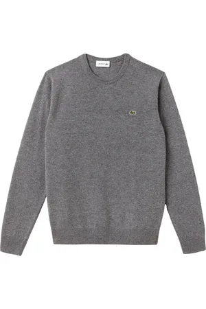 Lacoste Strik, Herre, Grå, S, Bomuld, Grå sweatshirt