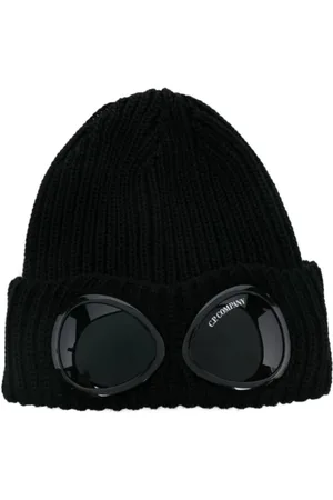 C.P. Company Tilbehør, unisex, Sort, ONE SIZE, Uld, Merino Wool Goggle Beanie, Sort
