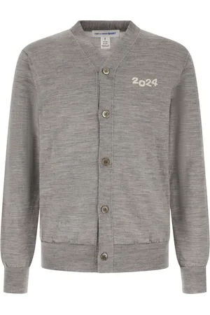Comme des Garçons Strik, Herre, Grå, L, Uld, Uld Cardigan