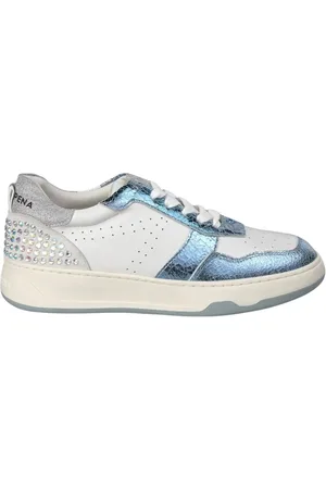 Alma en Pena Sko, Dame, Flerfarvet, 38 EU, Læder, Flad sneaker med detaljer