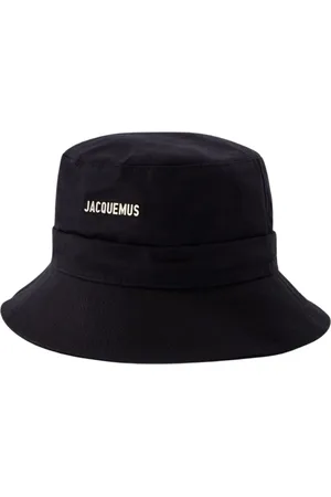 Jacquemus Tilbehør, Dame, Sort, 58 CM, Bomuld, Bøttehat Le bob Gadjo Knotted