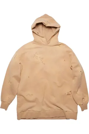 Acne Studios Sweathshirts & Hoodies, Dame, , L, Uld, Camel Brown Hættetrøje