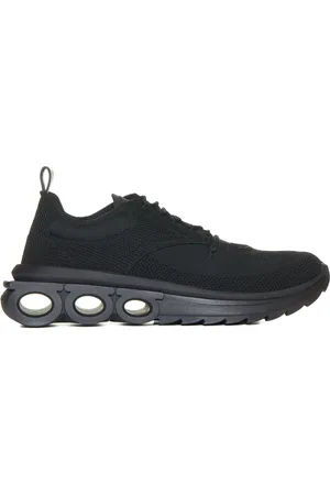 Salvatore Ferragamo Sko, Herre, Sort, 40 EU, Nima sorte strikkede sneakers