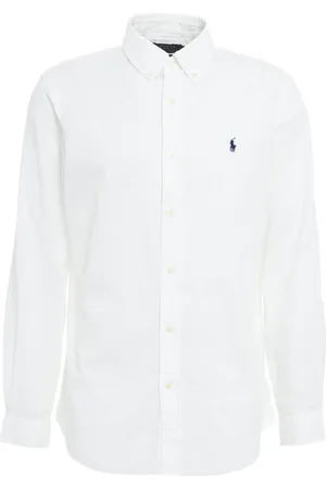 Ralph Lauren Skjorte, Herre, Hvid, XL, Bomuld, Short Sleeve Shirt