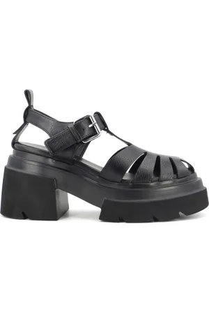 Elena Iachi Sko, Dame, Sort, 40 EU, Læder, Højhælede sandaler