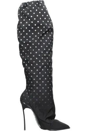 Casadei Sko, Dame, Sort, 40 EU, Læder, Fabric Blade Støvler