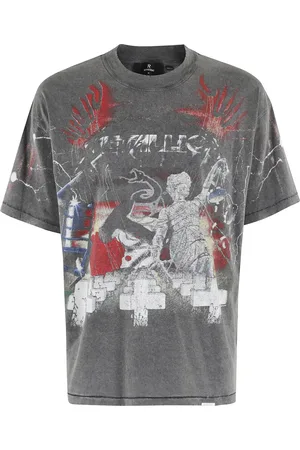 Represent Top, Herre, Grå, L, Bomuld, Master of Puppets All Over Print T-Shirt