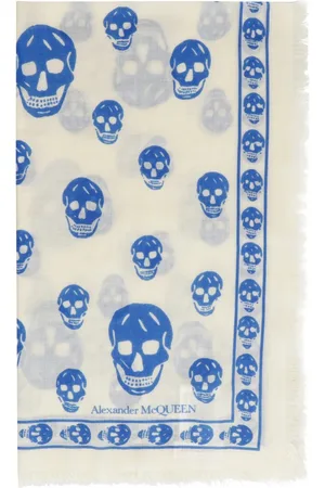 Alexander McQueen Tilbehør, Dame, , ONE SIZE, Uld, Uldtørklæde med print