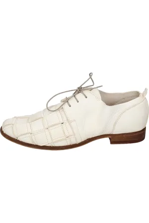 Moma Sko, Dame, Hvid, 37 EU, Læder, Vintage Læder Elegante Snøresko