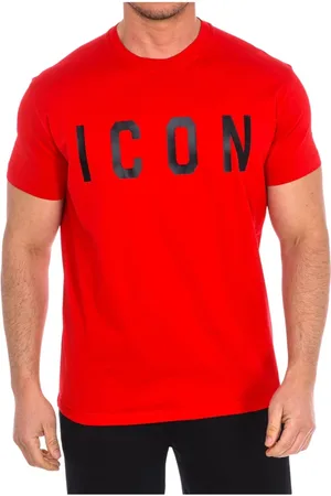 Dsquared2 Top, Herre, Rød, XS, Bomuld, Icon T-Shirt