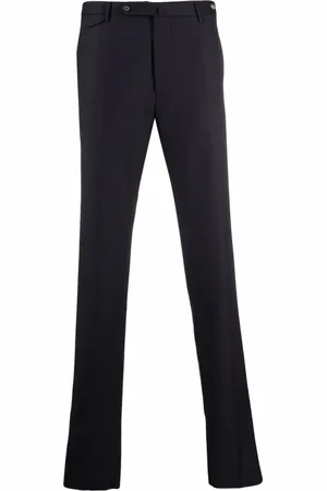 TAGLIATORE Bukser, Herre, Blå, XL, Bomuld, Elegante kontorbeklædning: Slim-Fit Bukser