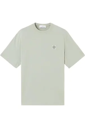 Stone Island Top, Herre, Grøn, M, Uld, Stilfulde T-shirts og Polos